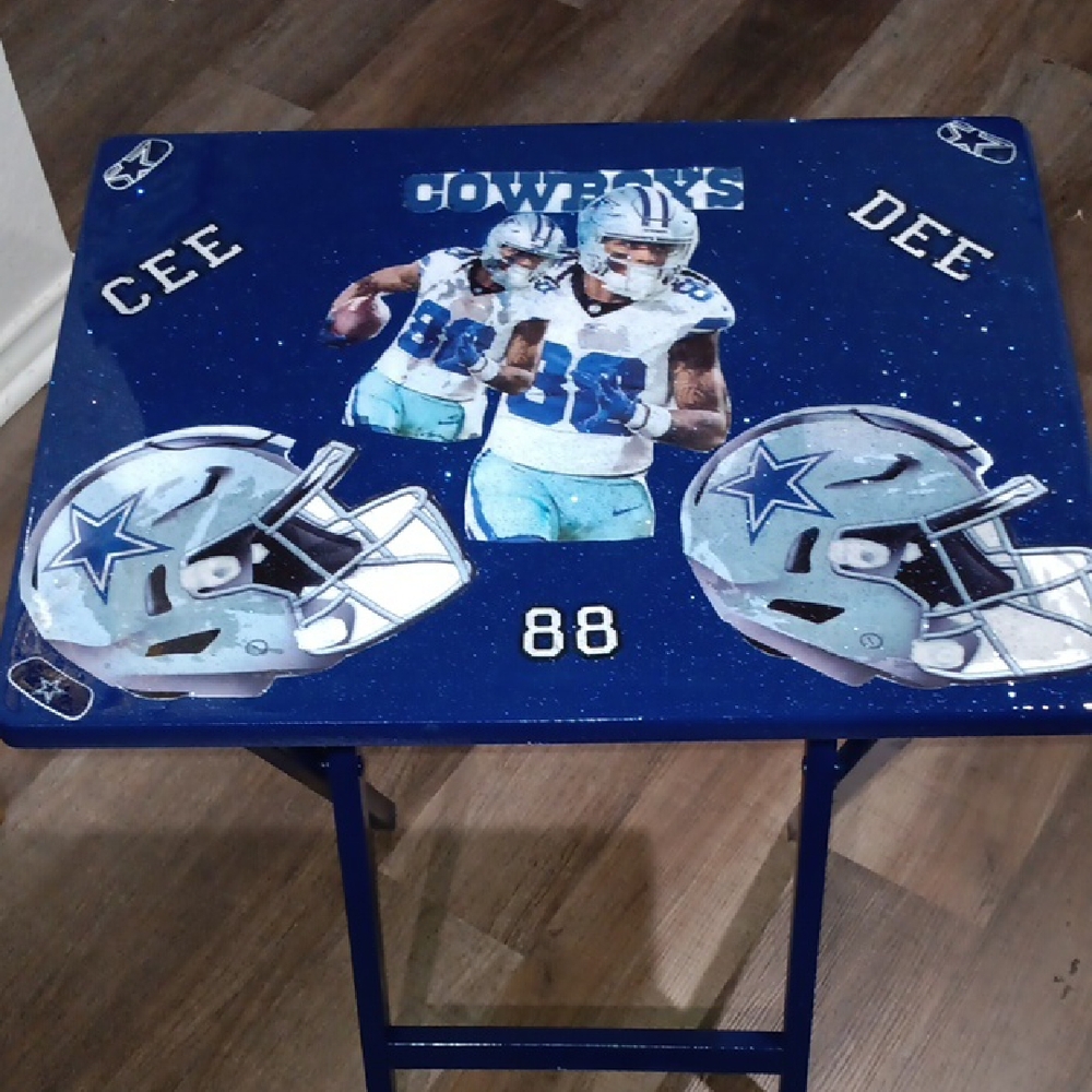 Blue Dallas Cowboys Themed Table
